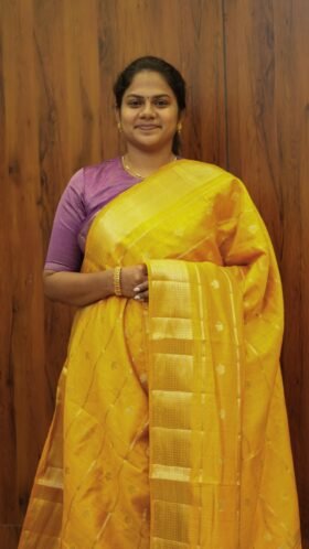 Raw Assam Silk Sarees Graceful Fall / SKU133 – 5