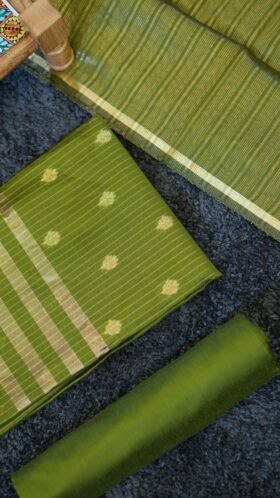 Raw Silk Salwar Material Light Feel / SKU136 – 4