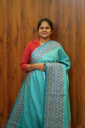 Semi Tussar Sarees Office Style / SKU141 – 1