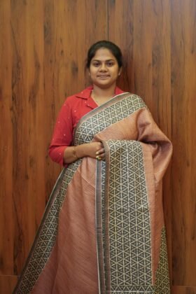 Semi Tussar Sarees Work Ready / SKU141 – 2
