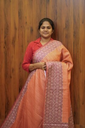 Semi Tussar Sarees Smart Look / SKU141 – 3