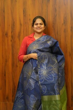 Jute Tussar Sarees Festive Style / SKU140 – 1