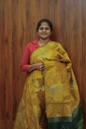 Jute Tussar Sarees Classic Pattern / SKU140 – 3