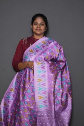Bukhara Ikkat Pattern Sarees Light Feel / SKU156 – 2