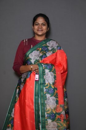 Printed Tussar Sarees Soft Texture / SKU155 - 1
