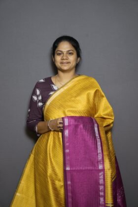 Raw Silk Sarees Elegant Flow / SKU157 – 12