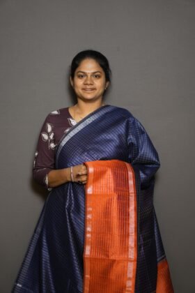 Raw Silk Sarees Festive Pattern / SKU157 – 13