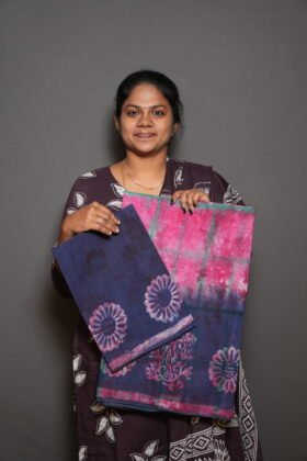Pure Cotton Sarees Soft Texture / SKU162 – 1