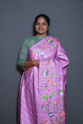 Colourful Semi Tussar Sarees Soft Texture / SKU166 – 1