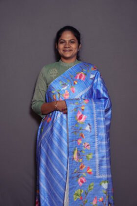 Colourful Semi Tussar Sarees Clean Finish / SKU166 – 3