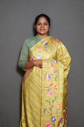 Colourful Semi Tussar Sarees Easy Drape / SKU166 – 4