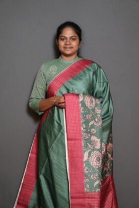 Semi Tussar Sarees Traditional Touch / SKU168 – 5