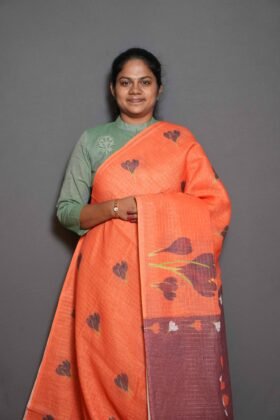 Linen Cotton Sarees Easy Drape / SKU171 – 4