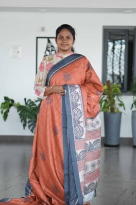Semi Tussar Sarees Festive Style / SKU177 – 1