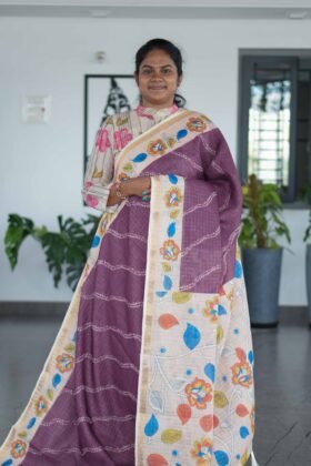 Linen Cotton Sarees Easy Drape / SKU174 – 4