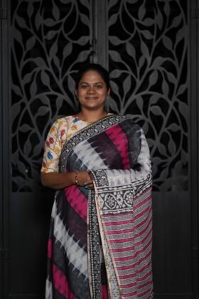 Linen Cotton Sarees Neat Finish / SKU183 – 3