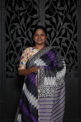 Linen Cotton Sarees Natural Touch / SKU183 – 6