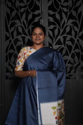 Small Checked Art Tussar Office Style / SKU181 - 5