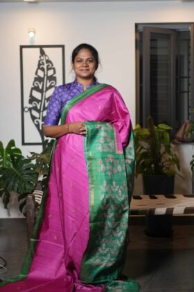 Semi Tussar Sarees Neat Finish