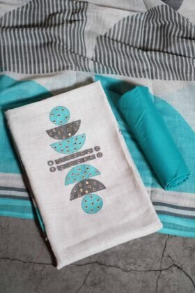 Linen Cotton Salwar Material Easy Stitch / SKU182 – 4